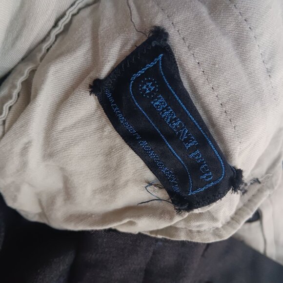 Vintage 26x28 Dress Pants 1970's Brent Steel Zipper Distress Lawyer Charcoal - Picture 6 of 6